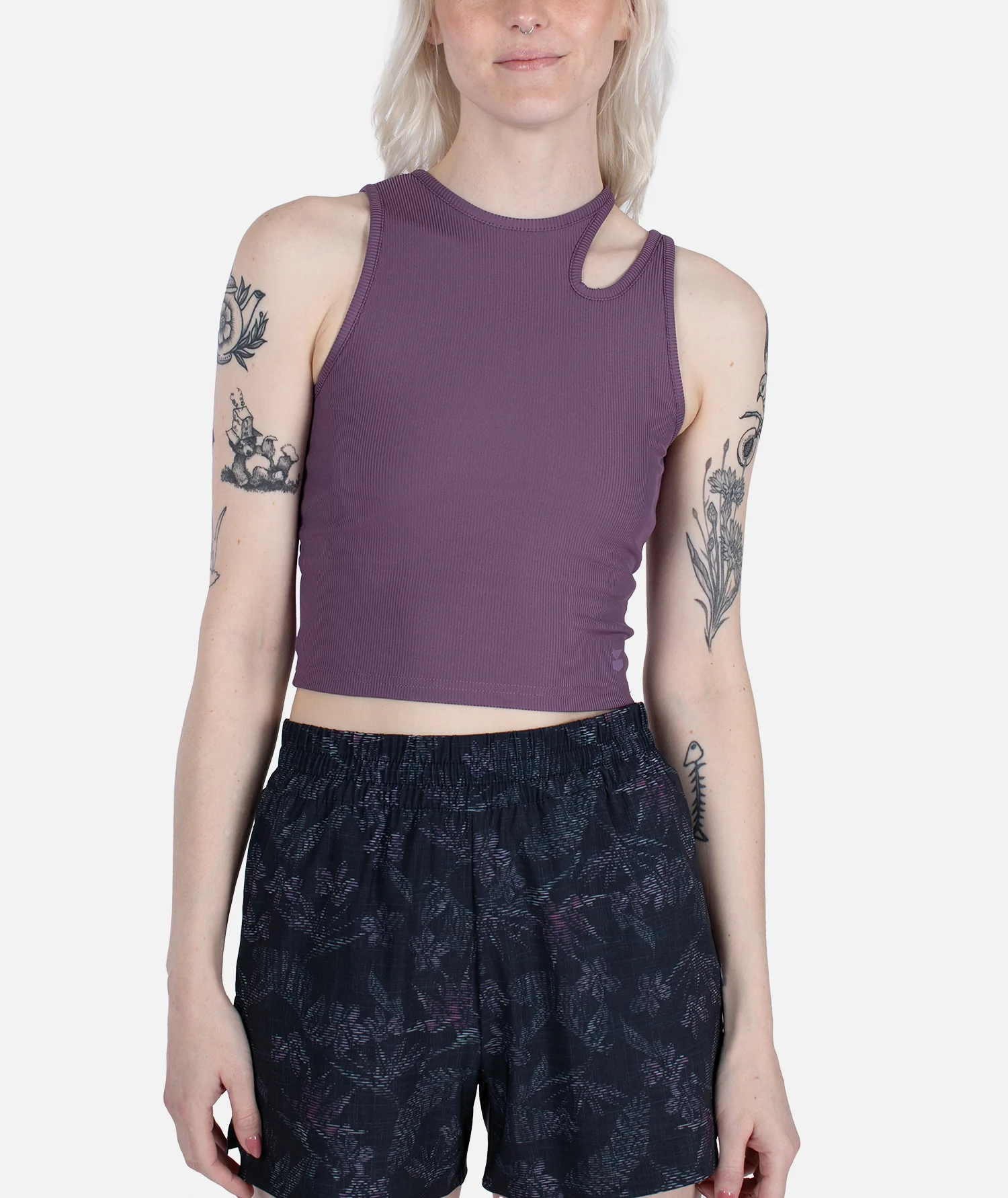Solstice Ribbed Tank - Purple