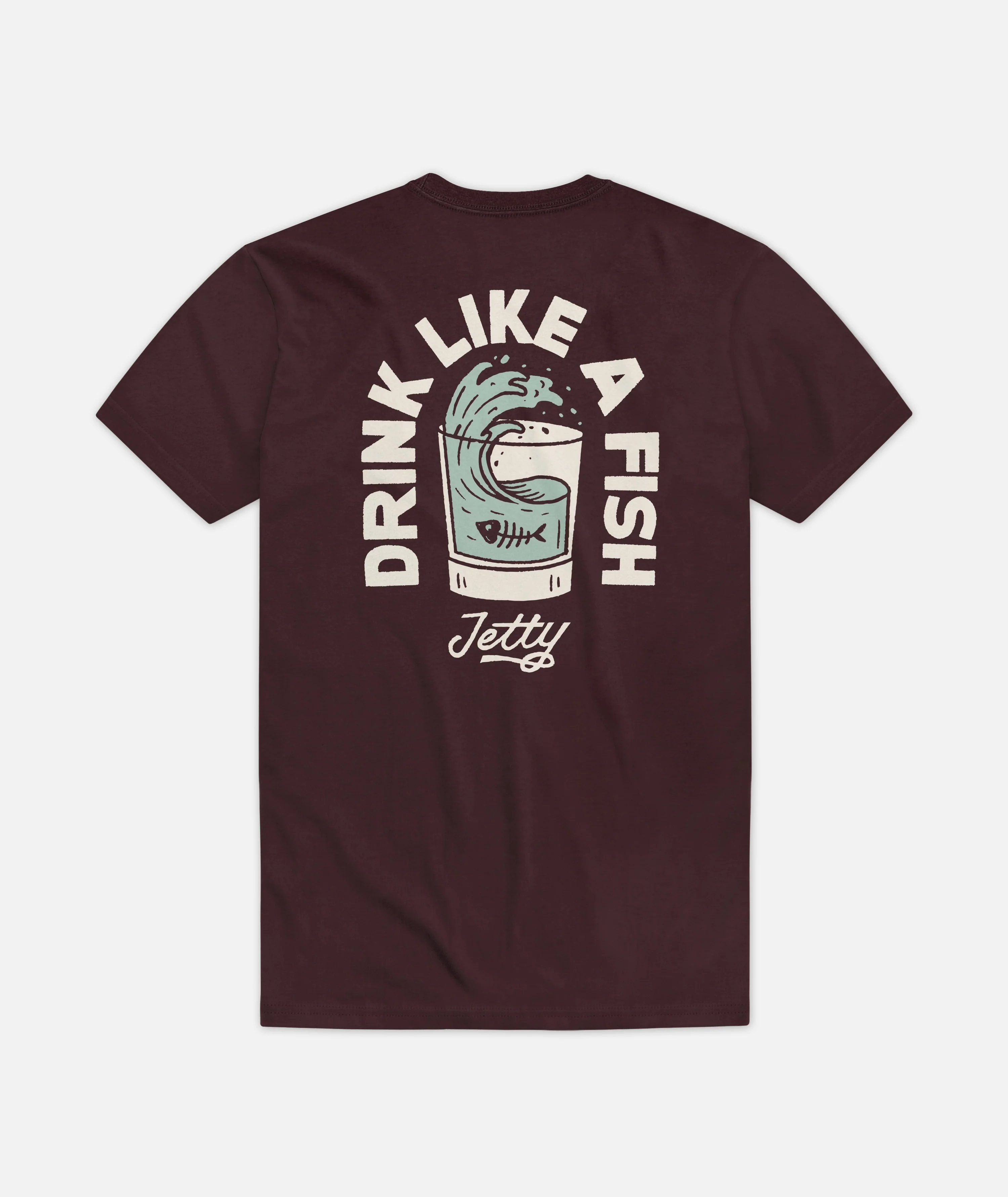 Splash Tee - Oxblood Black