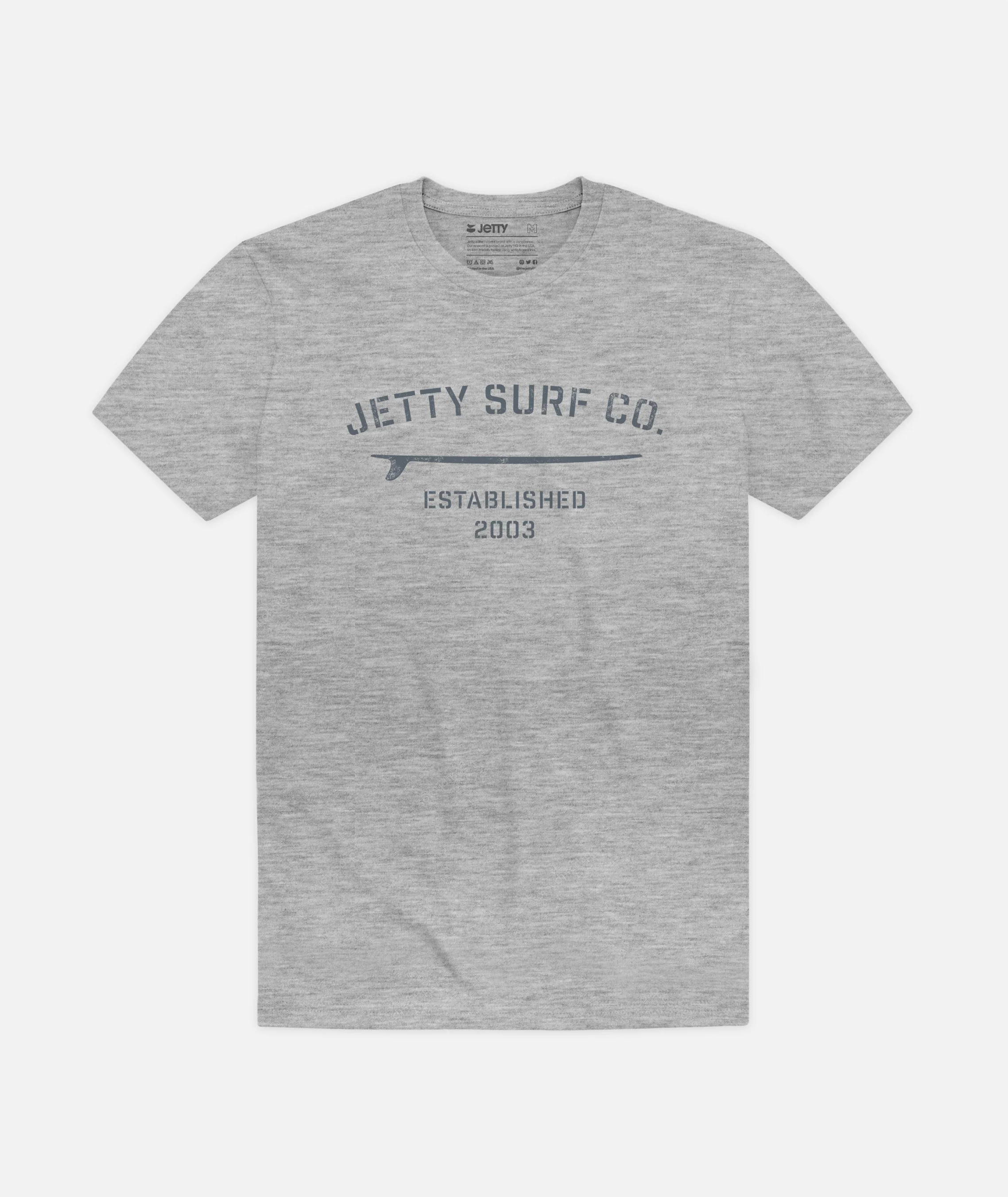 Stencil Tee - Athletic Heather
