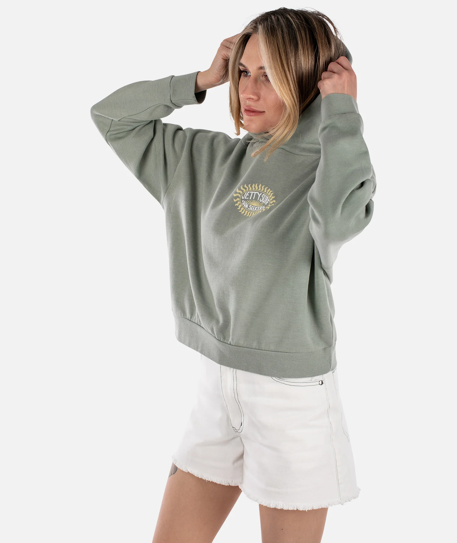 Sun Seeker Hoodie - Sage - Image 2