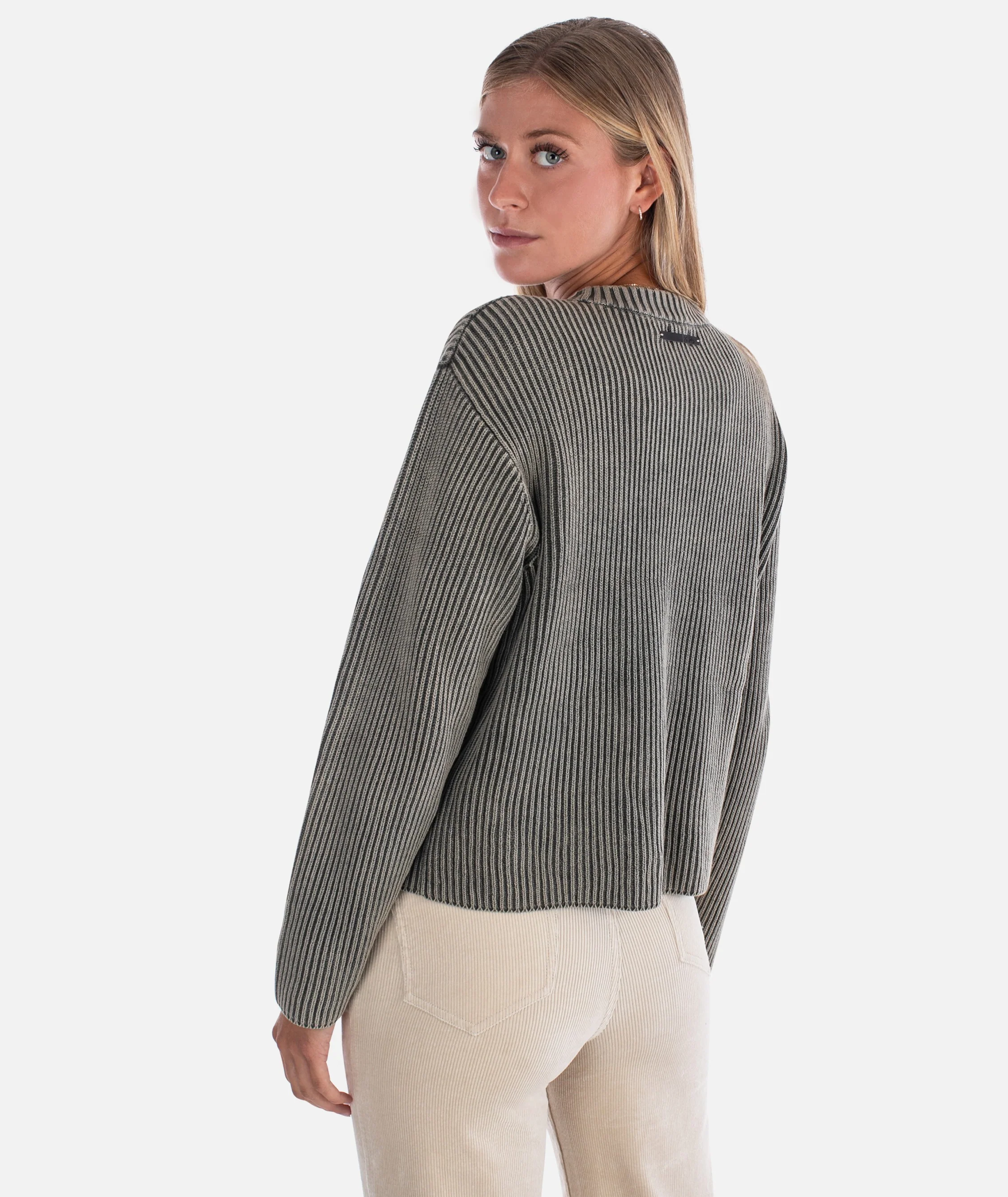 Sundrenched Crewneck Sweater - Olive - Image 3