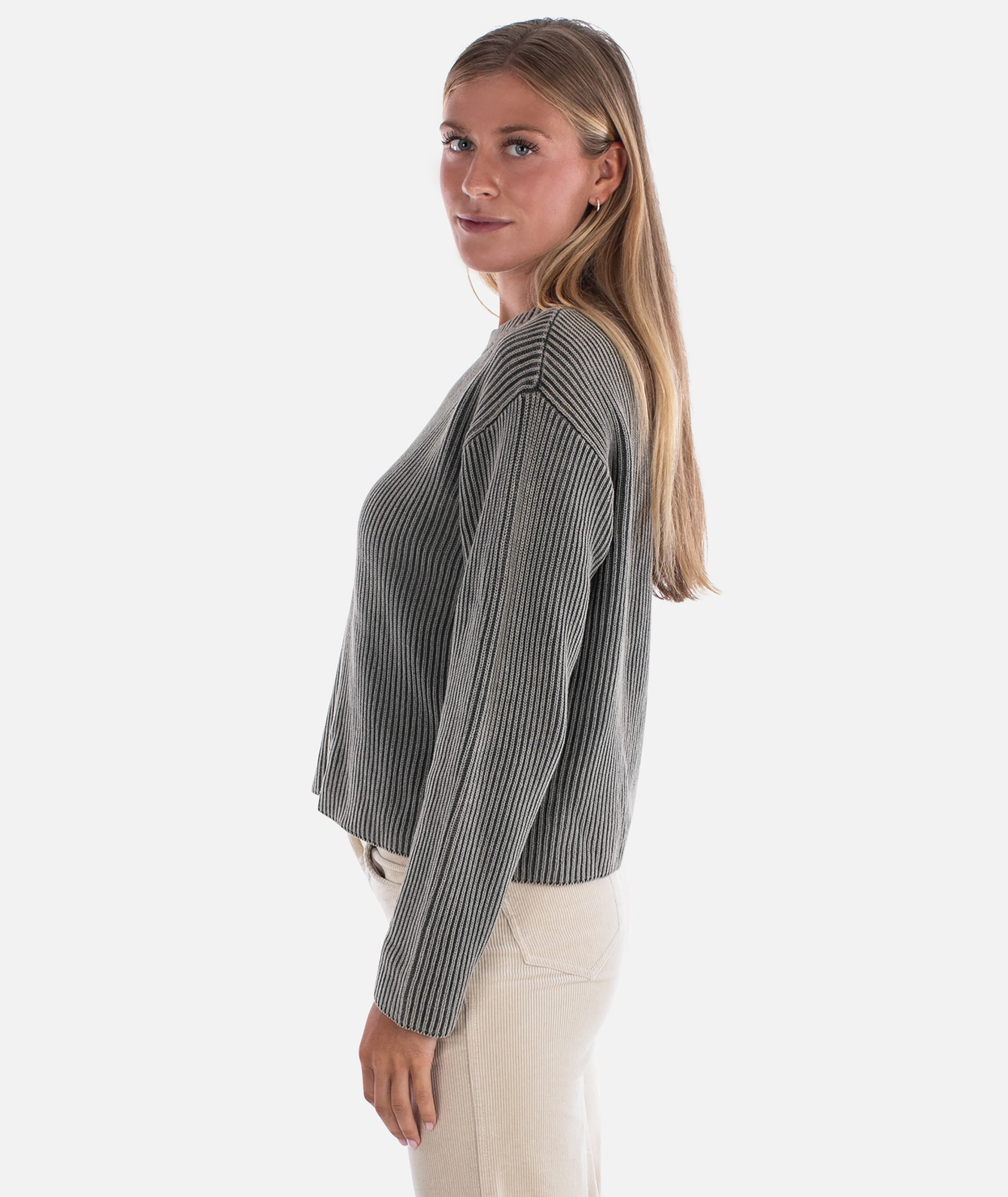 Sundrenched Crewneck Sweater - Olive - Image 4