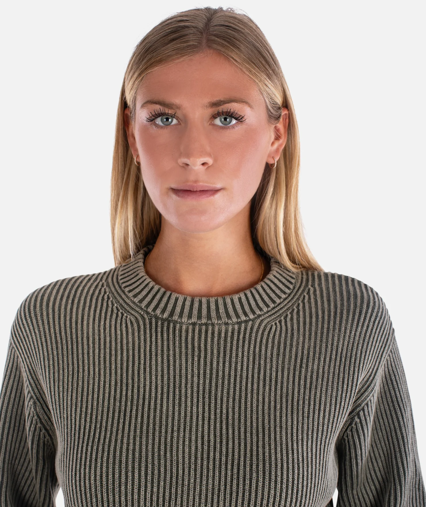 Sundrenched Crewneck Sweater - Olive - Image 5