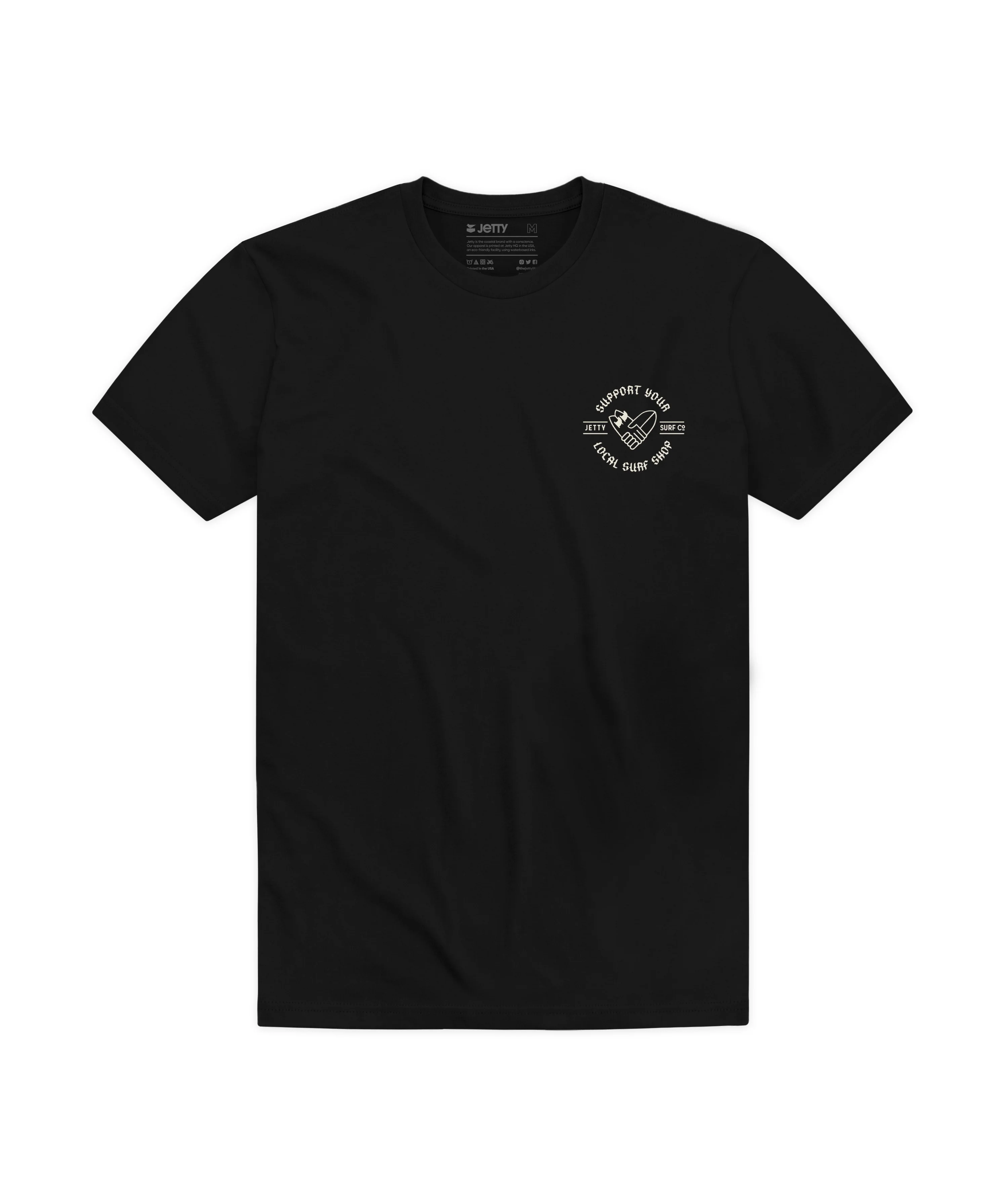 Surf Shop Day Tee - Black - Image 2