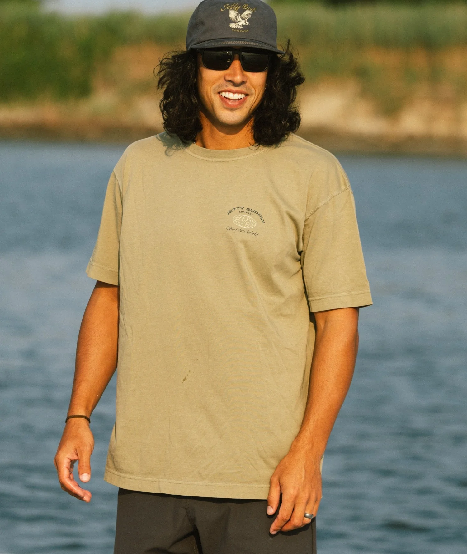 Surf World Tee - Bay Leaf - Image 2