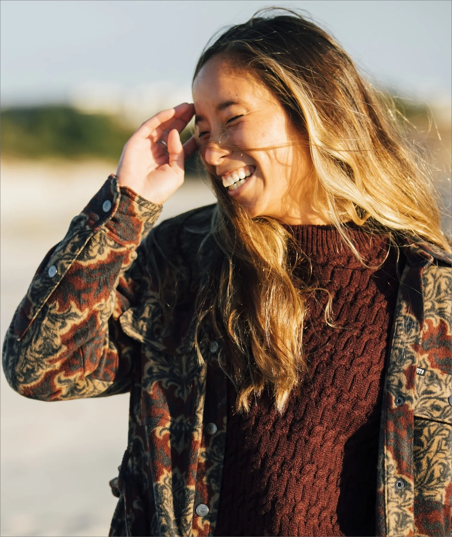 Tahoe Fleece Jacket - Oxblood - Image 3