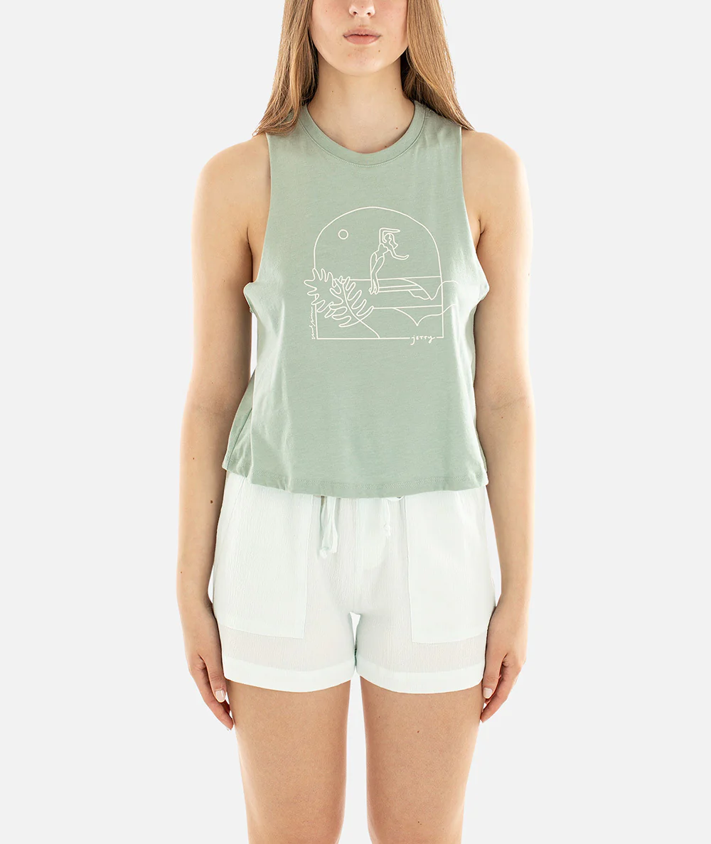Tidal Romance Tank - Mint - Image 2
