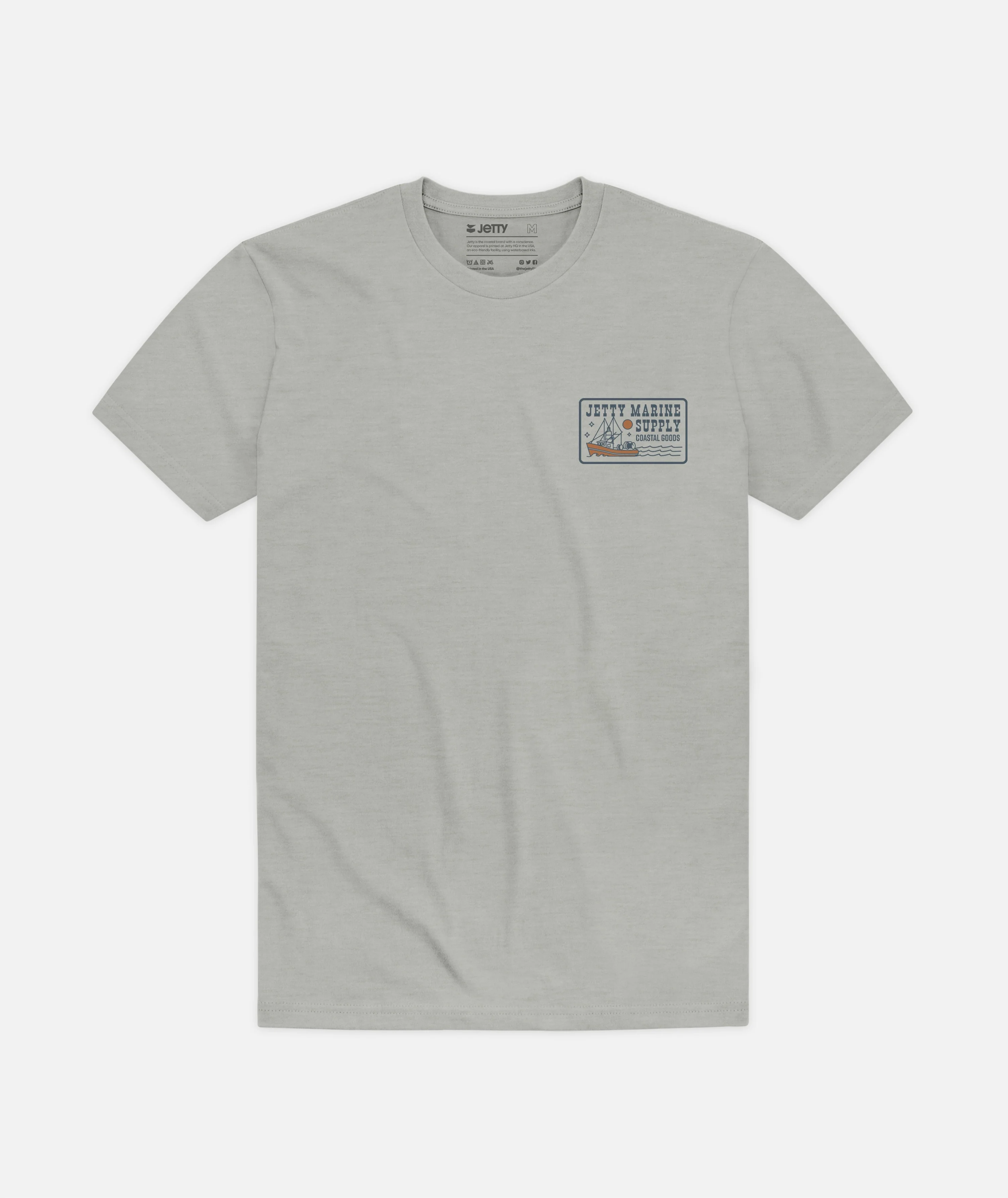 Trawler Tee - Heather Grey - Image 2