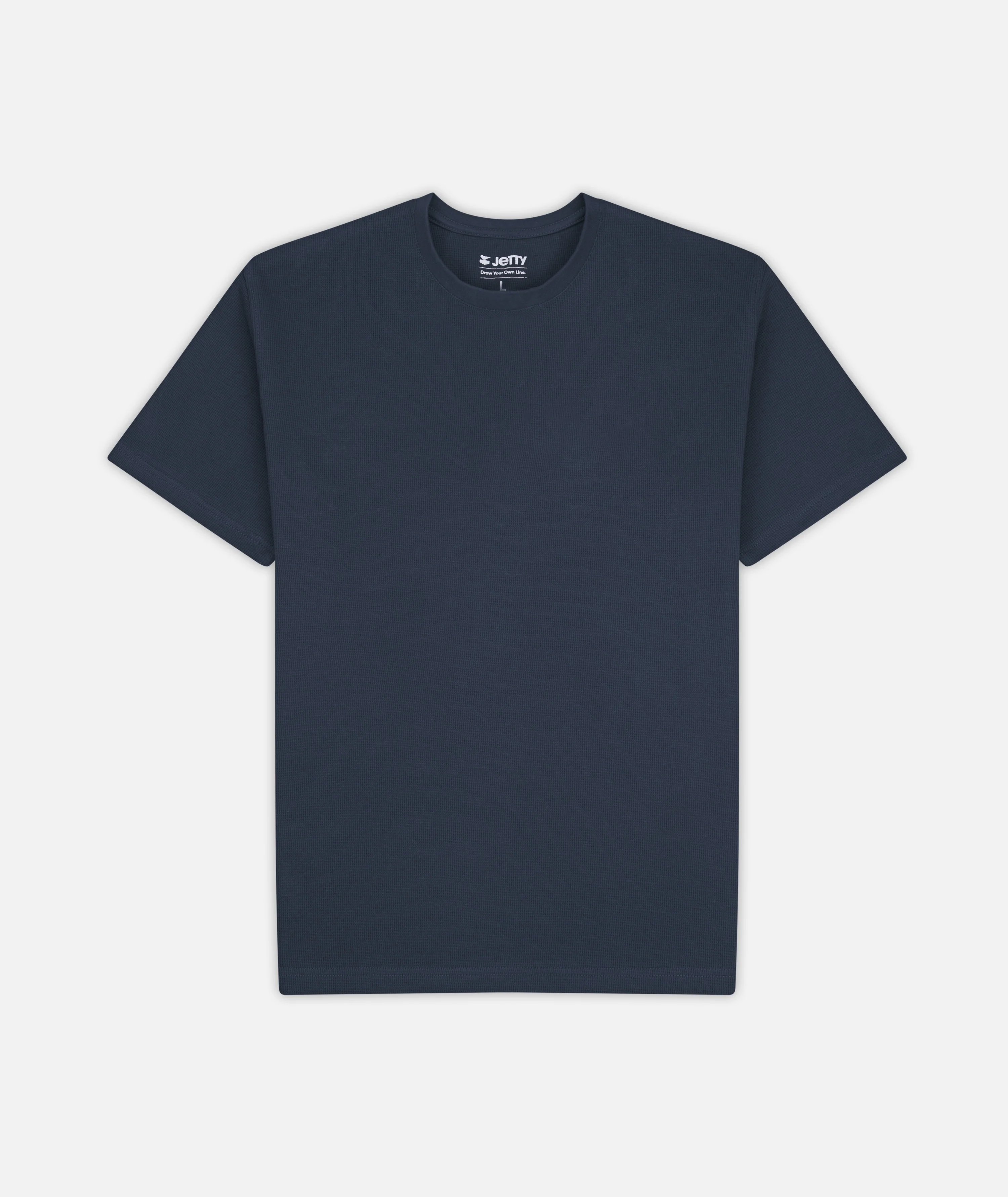 Trench Waffle Tee - Navy - Image 2