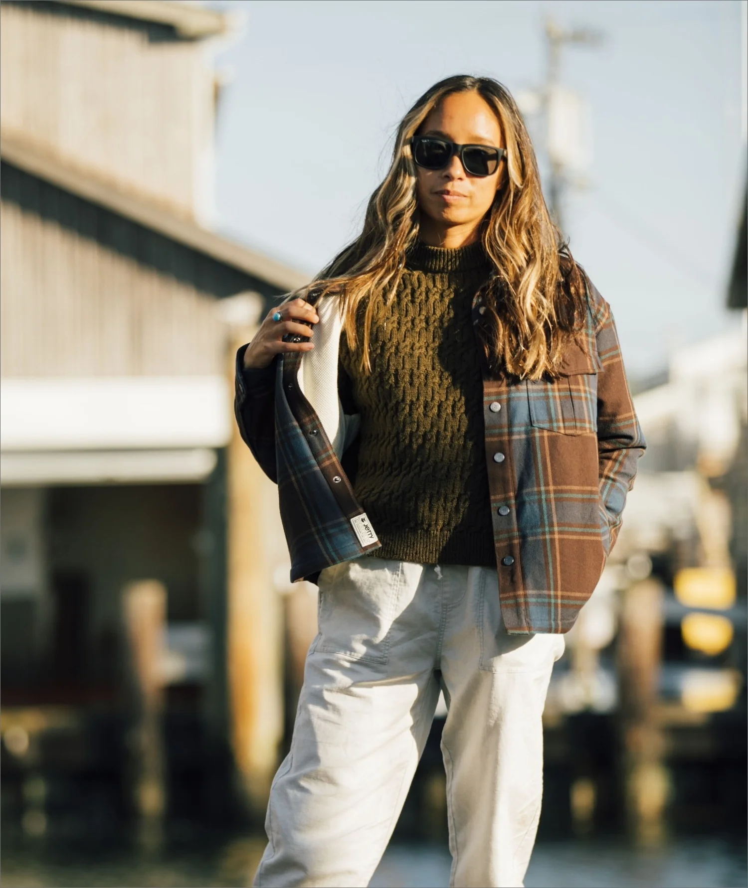 Truss Flannel Jacket - Brown - Image 4