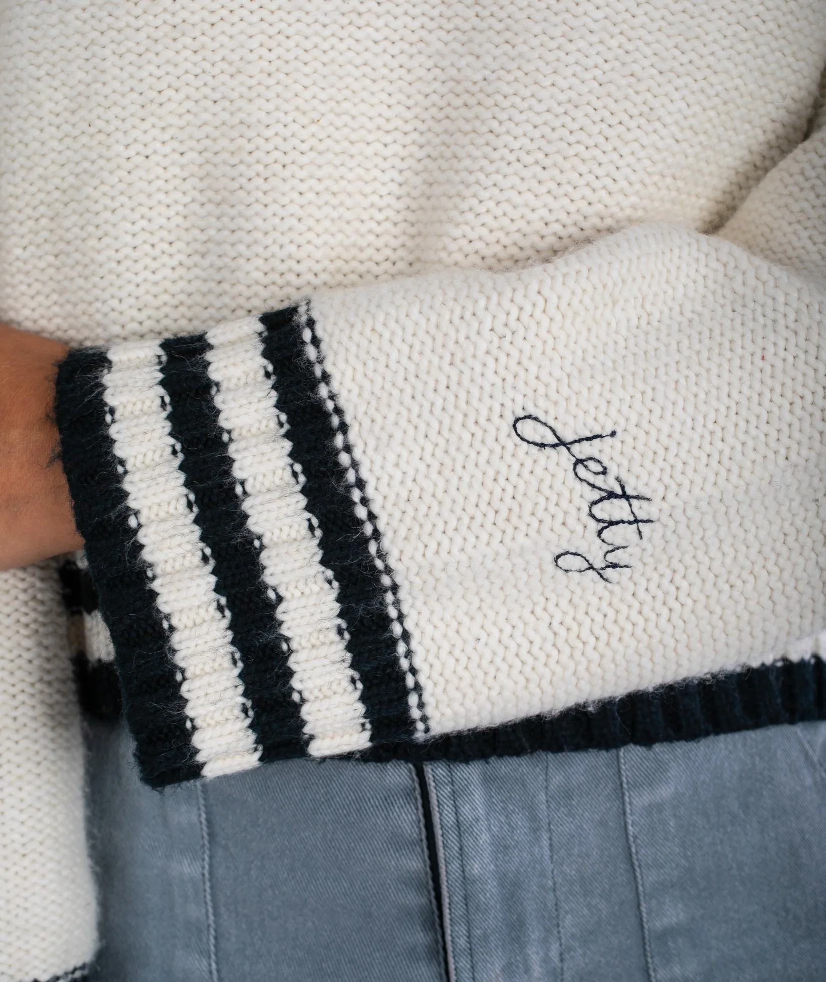 Tybee Henley Sweater - Ivory - Image 6