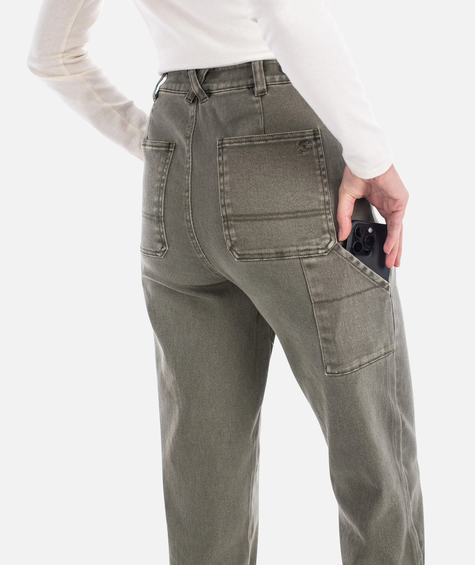 Venice Utility Pant - Olive - Image 4