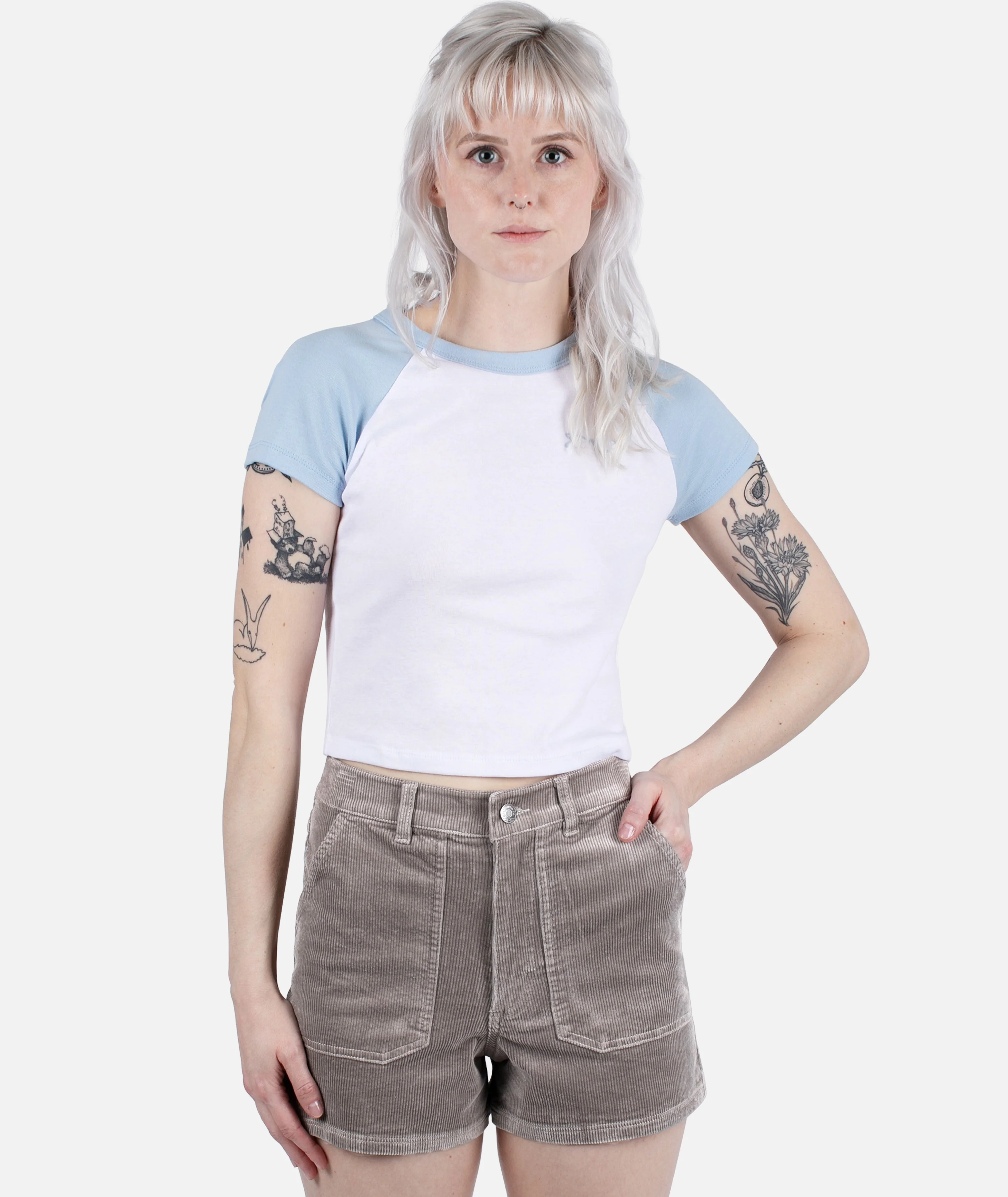 Wale Corduroy Short - Brown - Image 2
