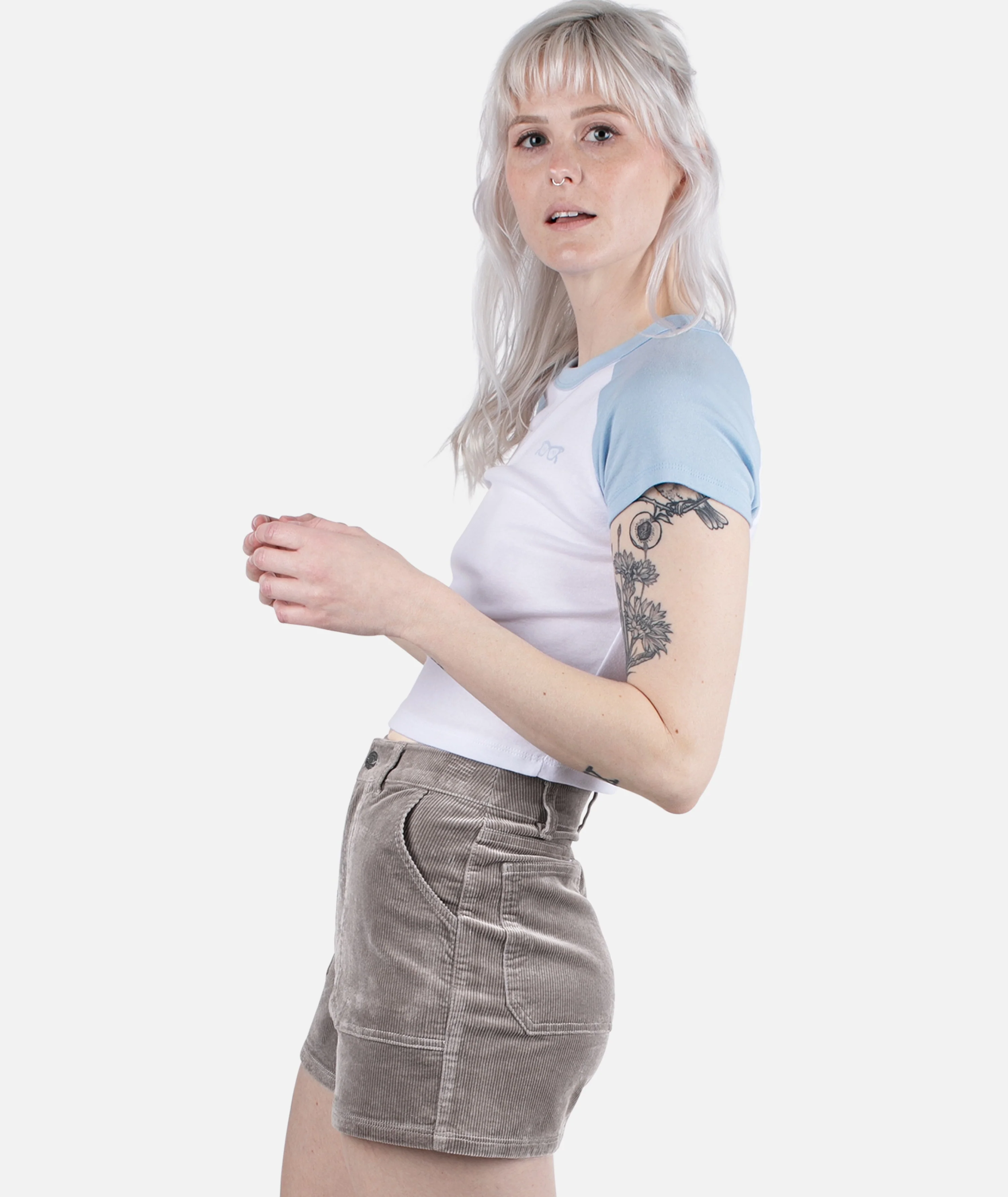 Wale Corduroy Short - Brown - Image 5