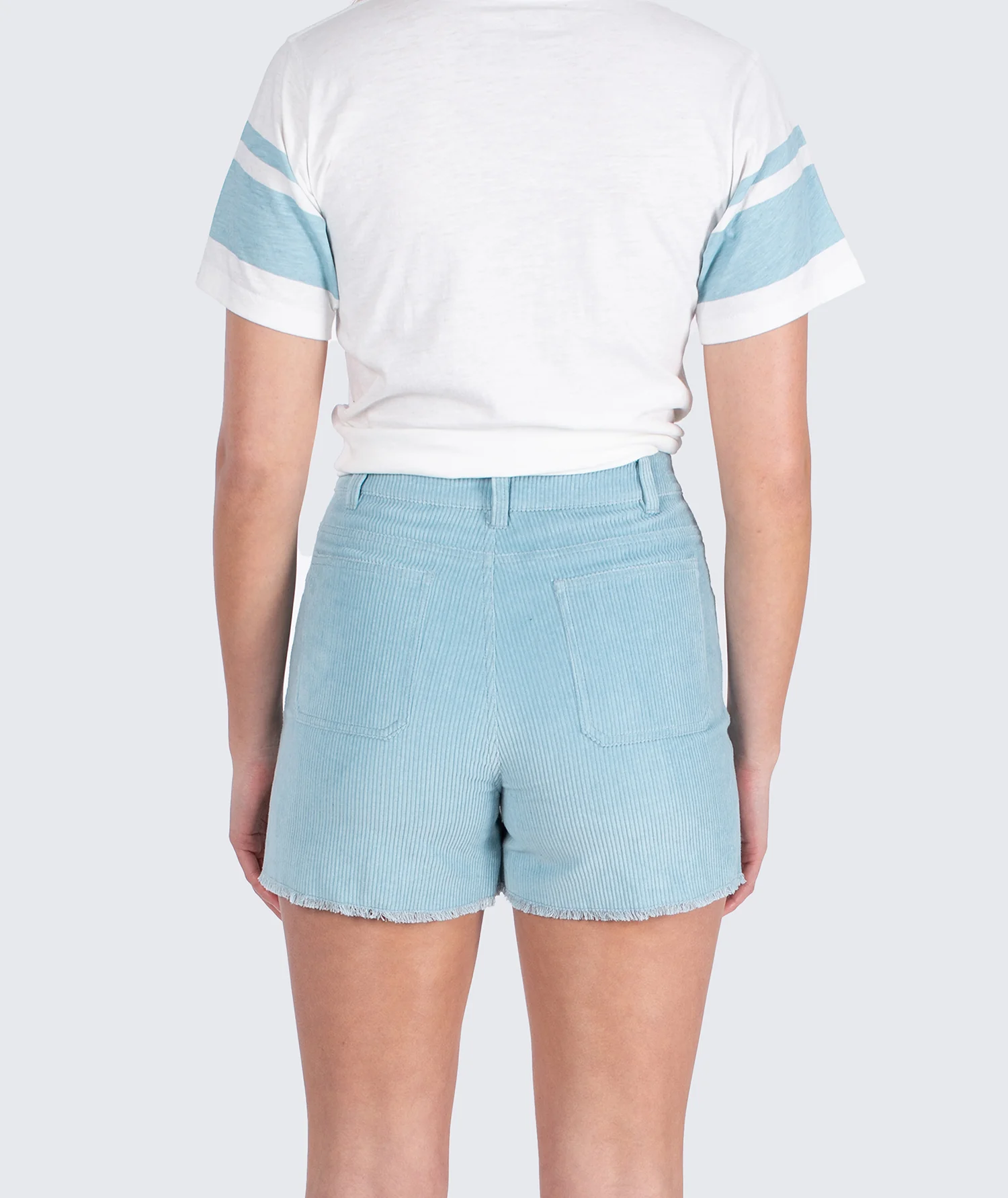 Wale Corduroy Short - Light Blue - Image 3