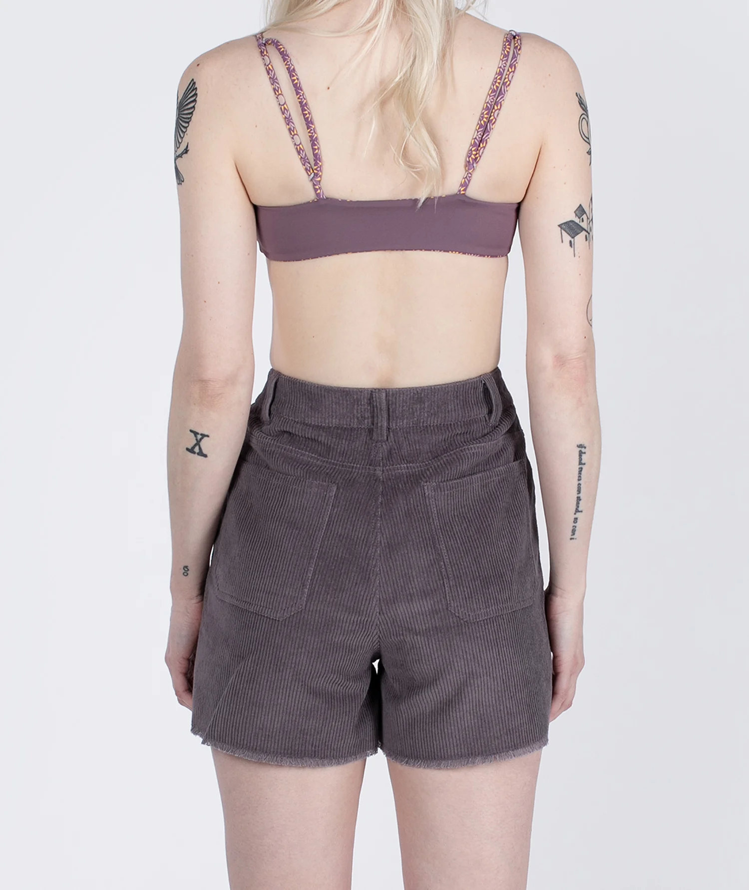 Wale Corduroy Short - Purple - Image 3