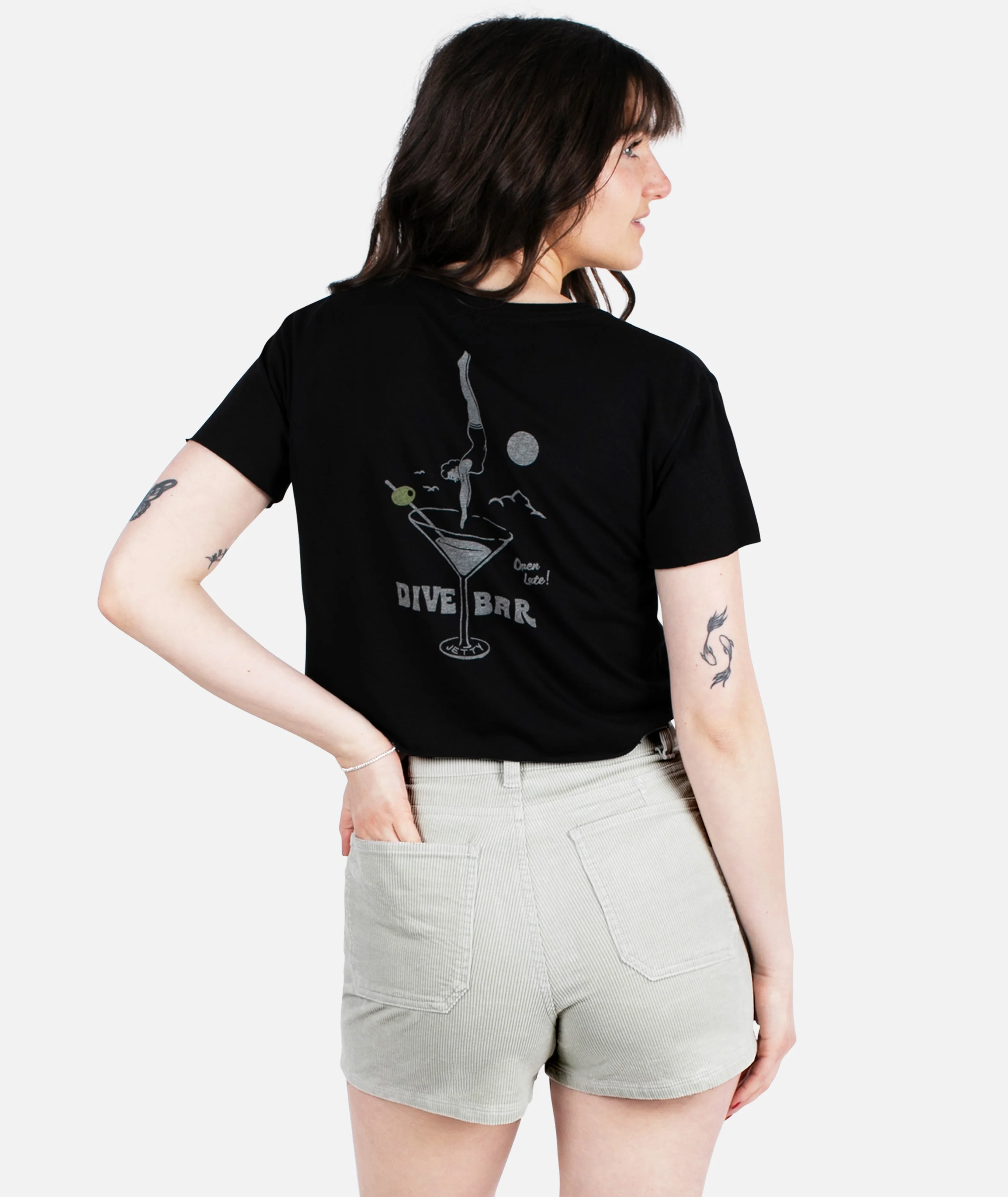 Wale Corduroy Short - Sage Green - Image 4