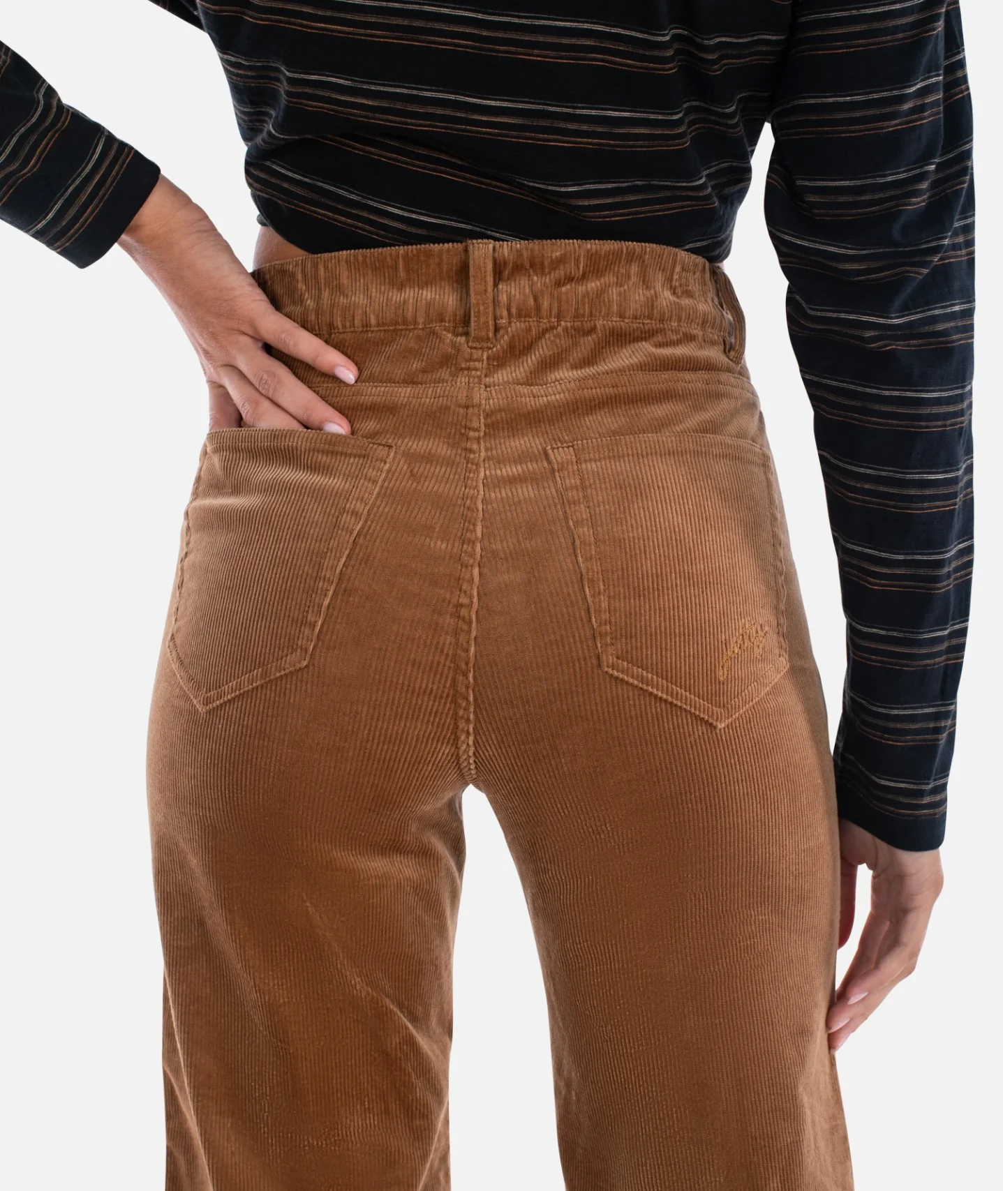 Whaler Corduroy Wide Leg Pants - Camel - Image 5