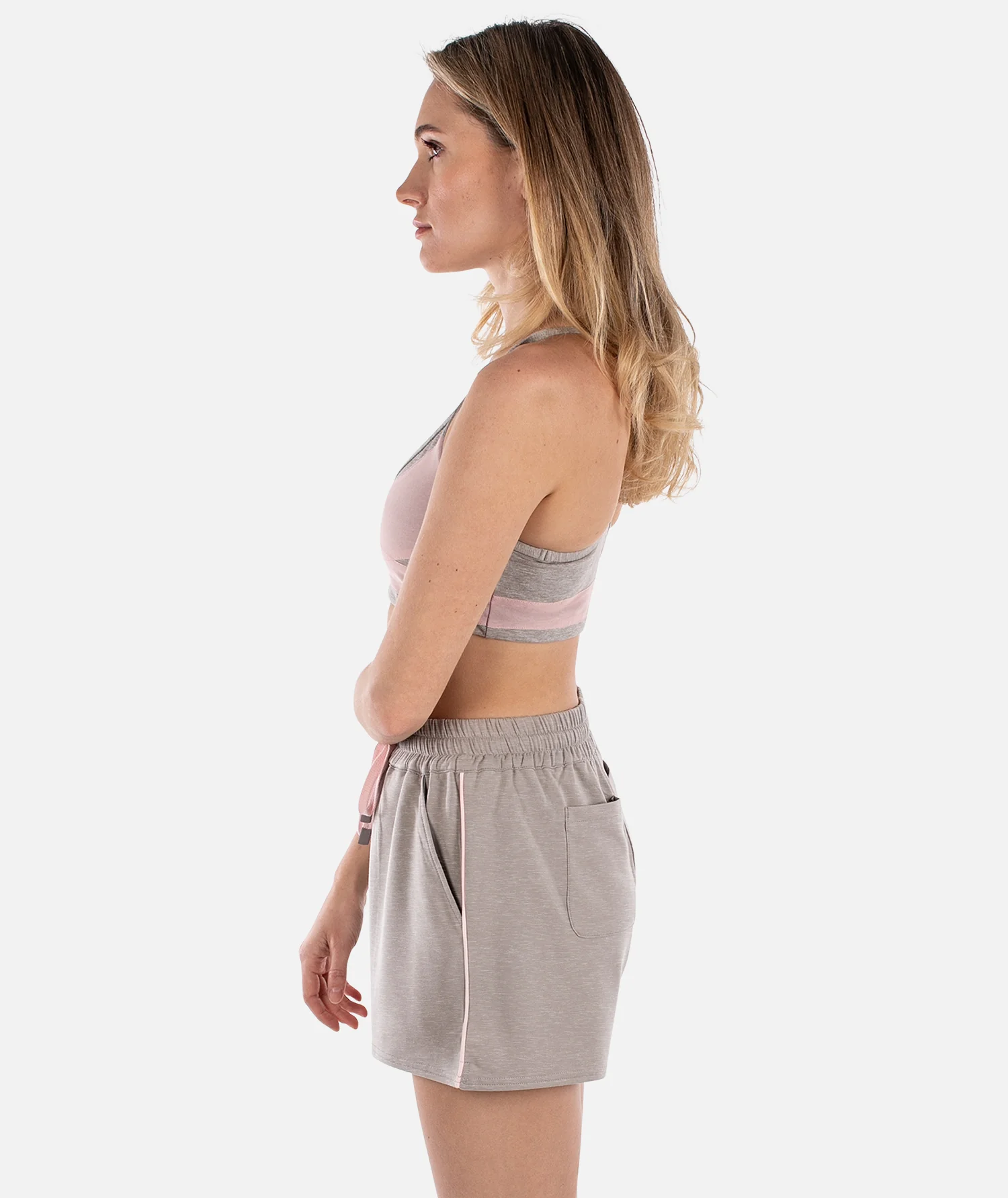 Willow Active Bra - Warm Grey - Image 3