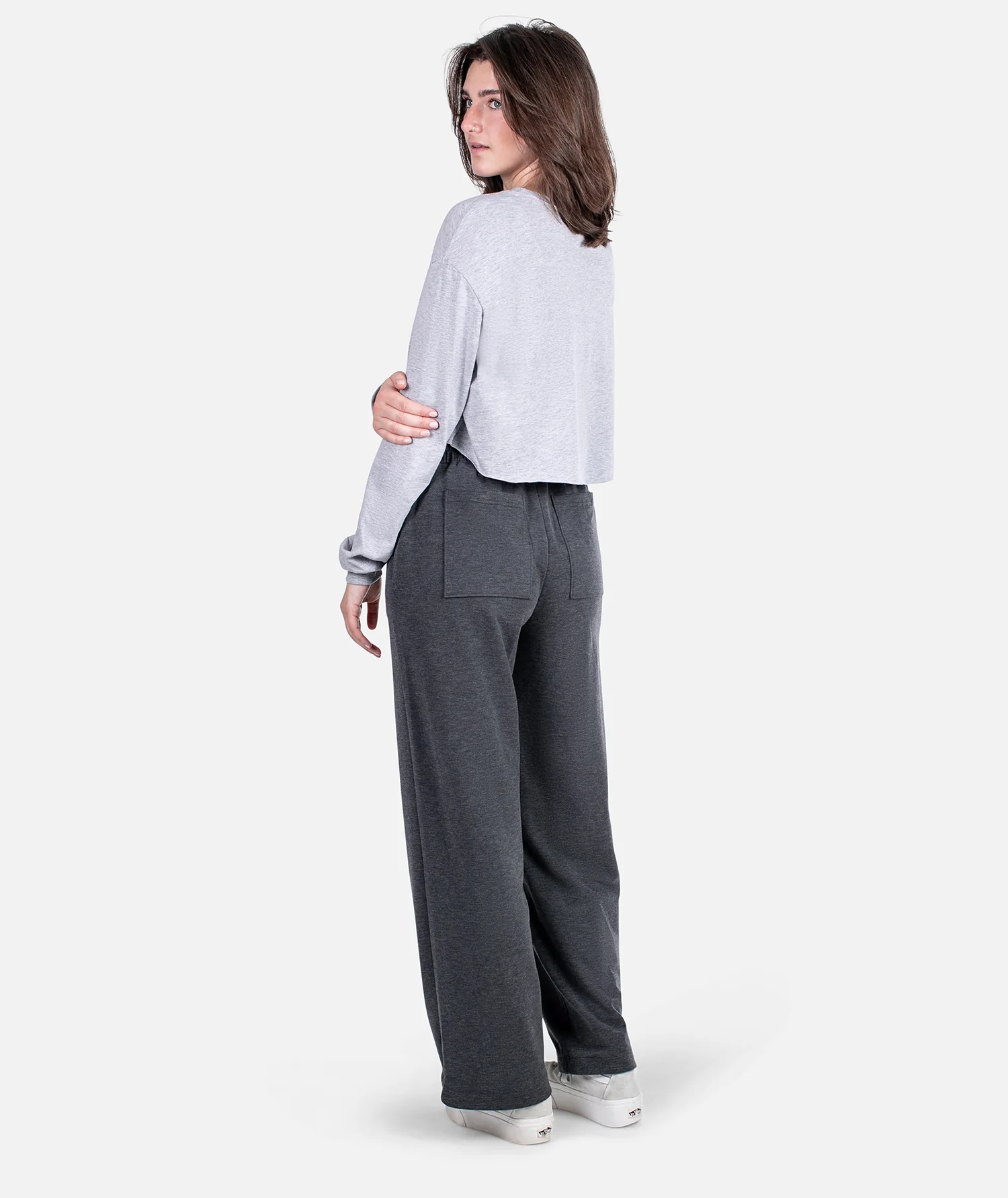 Wisdom Cropped Long Sleeve - Athletic Heather - Image 2